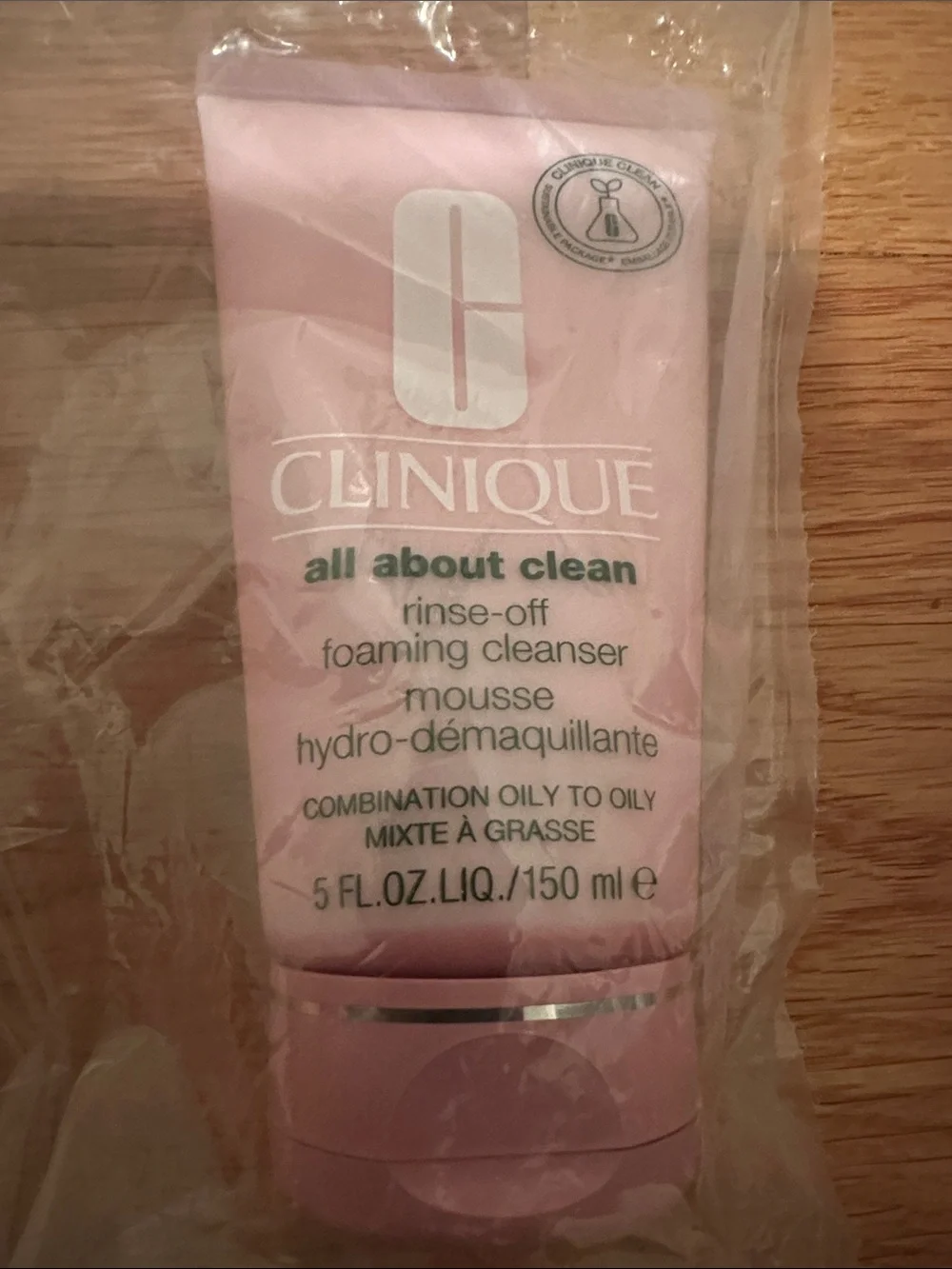 Clinique All About Clean Rinse-Off Foaming Cleanser NWT factory sealed 5oz.